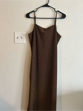 wisteria long bridesmaid dress BABARONI Square Neckline A-line Chiffon Dress With Pocket Wisteria, Wisteria / US0 main image 0